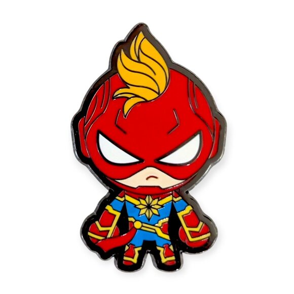 Avengers Marvel Disney Pin: Kawaii Chibi Captain Marvel - Picture 1 of 4